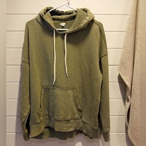 Aerie Olive Green Pullover Hoodie